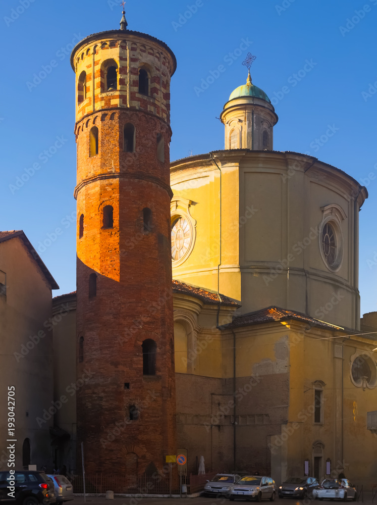 Asti Red Tower and Church of St. Catherine