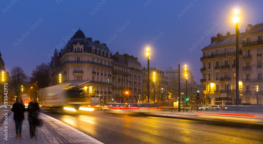 Nightlife of Grenoble streets