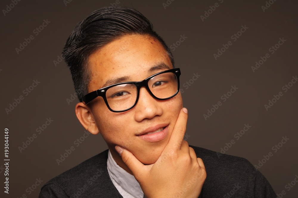 Happy asian man Happy asian man