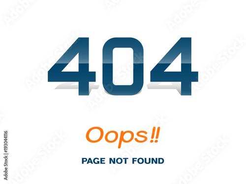 Error 404 oops page not found