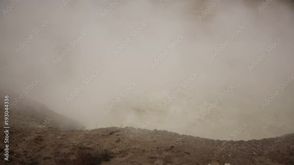 Violently Boiling Water in Geothermal Hot Springs of Yellowstone Violently Boiling Water in Geothermal Hot Springs of Yellowstone