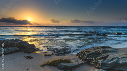 Sunrise Seascape with Rocks