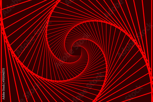  Rotating concentric squares, Square optical illusion pattern - red, Geometric abstract background