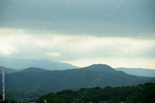 Pyrenees mountains landscape. photo