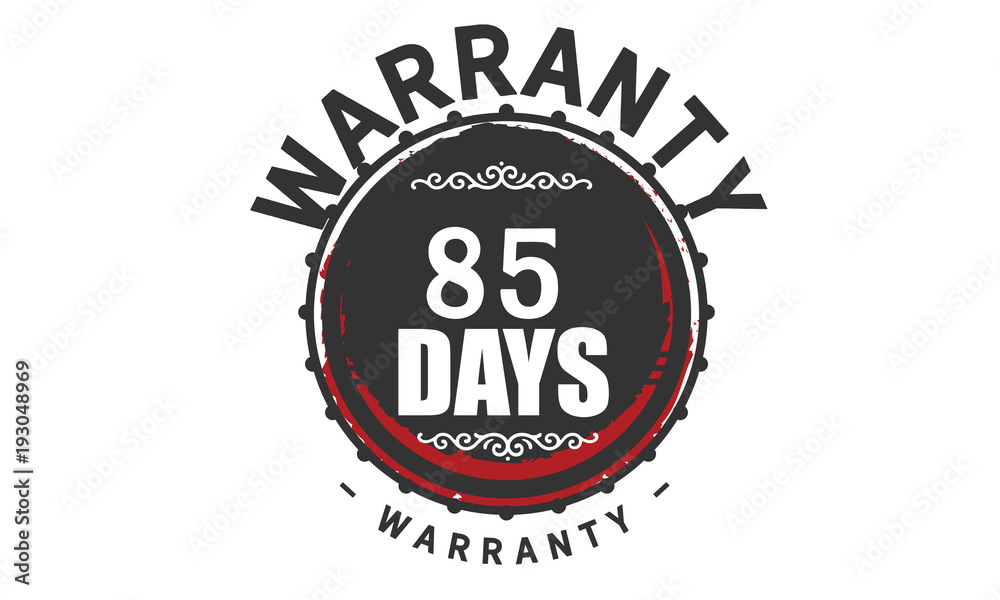 85 days warranty rubber stamp guarantee 85 days warranty rubber stamp guarantee