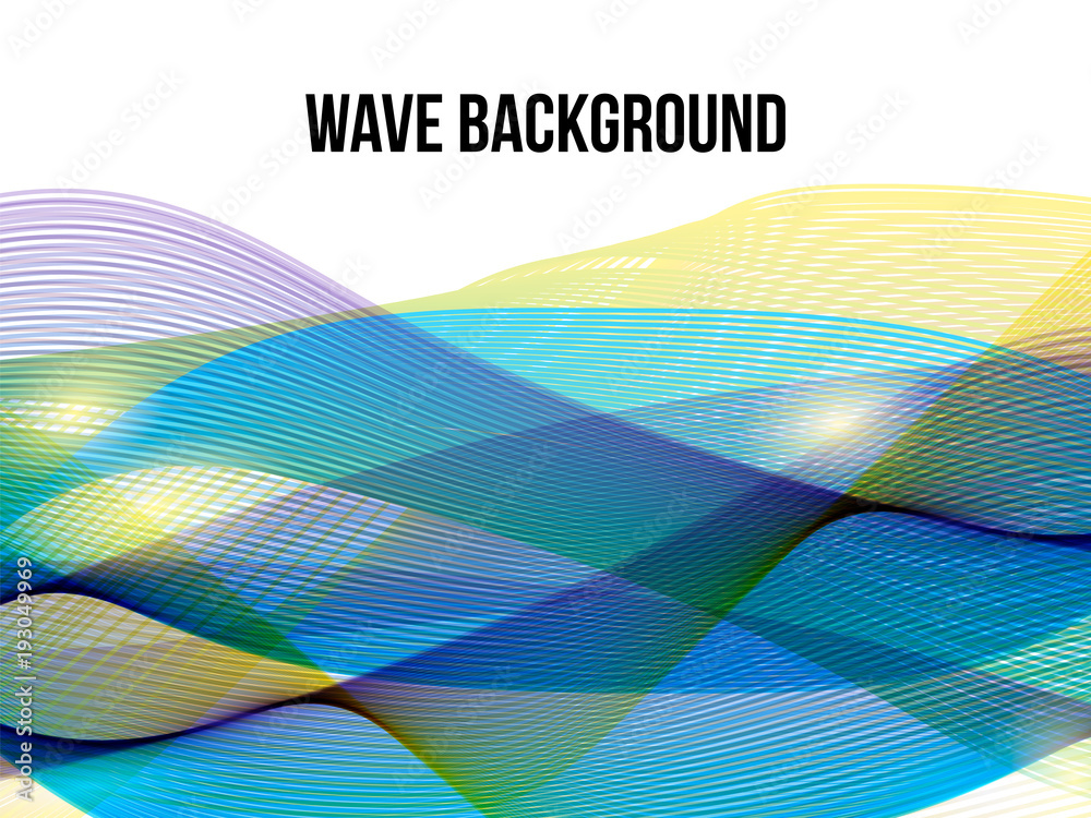 Colorful moving wavy lines. Abstract wave background. Easy to edit design template for your artworks. Colorful moving wavy lines. Abstract wave background. Easy to edit design template for your artworks.