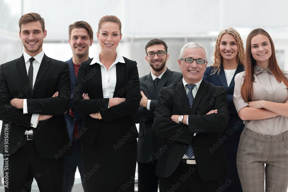 closeup portrait of a leading business team. closeup portrait of a leading business team.
