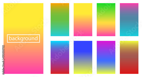 Collection of gradient and backgrounds for design vector illustration concept © cathal_shtadler