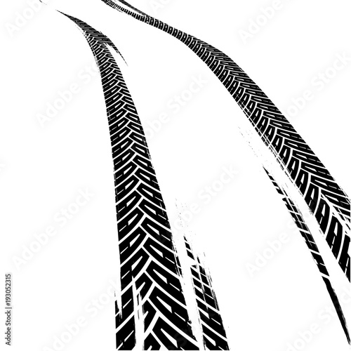 Vector Tire Tracks