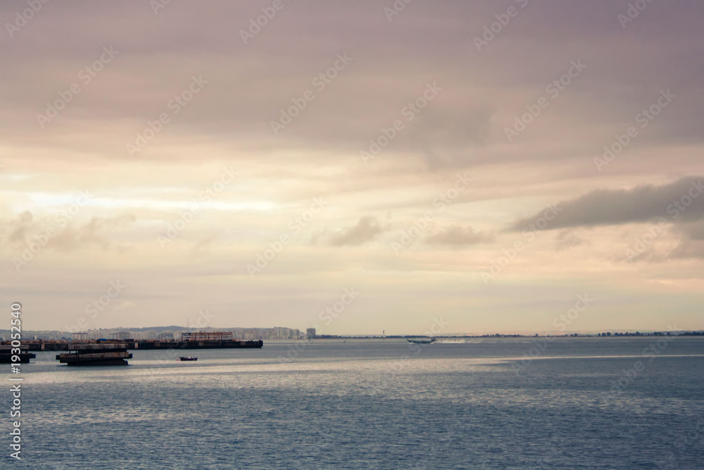 just a panoramic view of the other side of the ocean just a panoramic view of the other side of the ocean