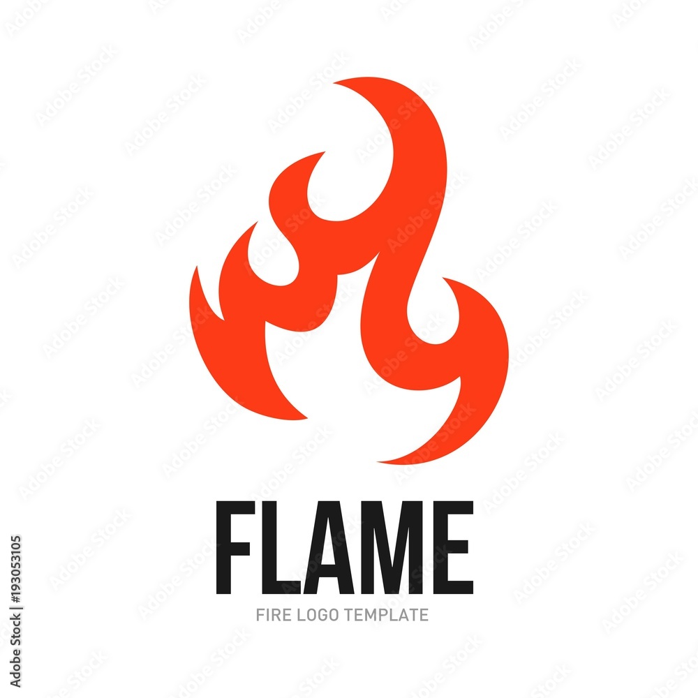 Obraz premium Fire logo template