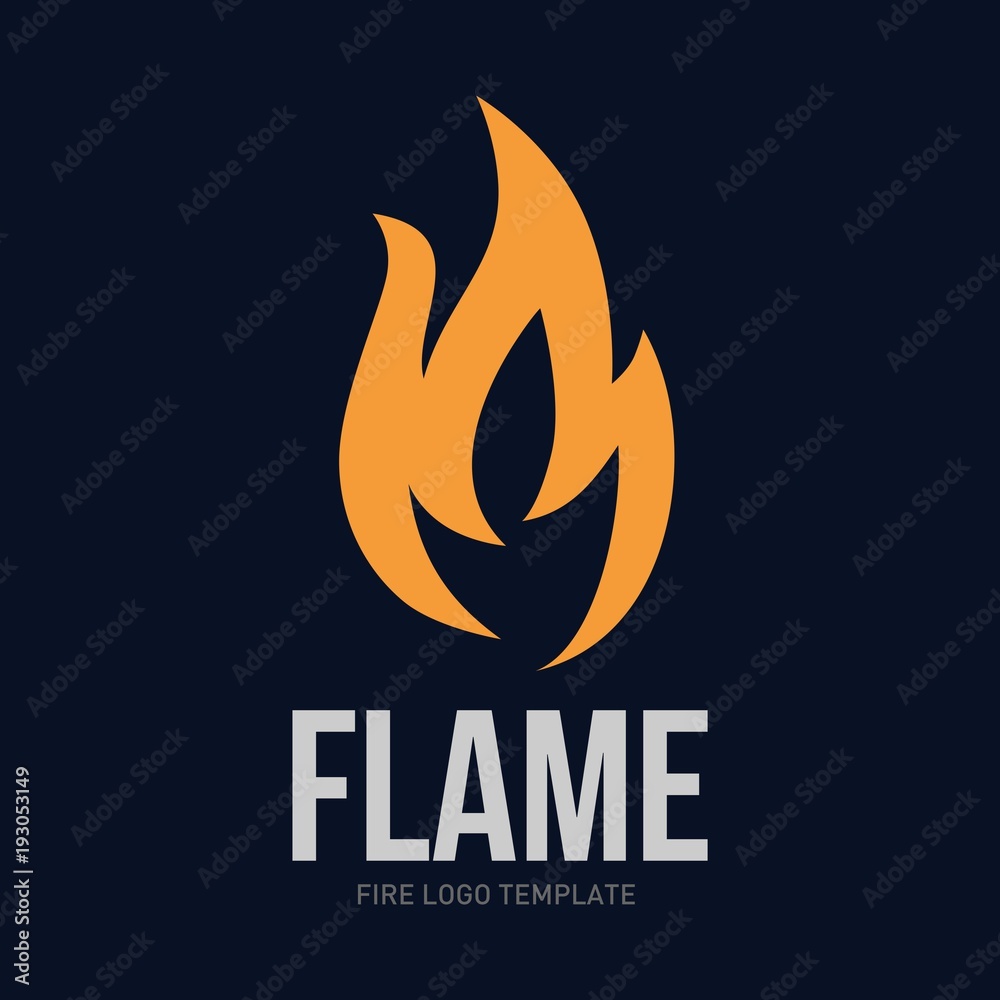 Fire logo template Fire logo template