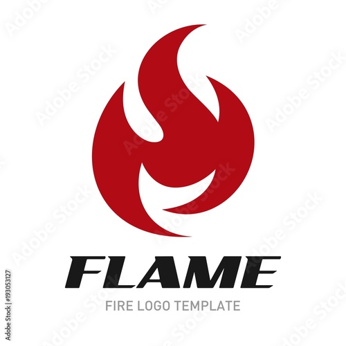 Fire logo template