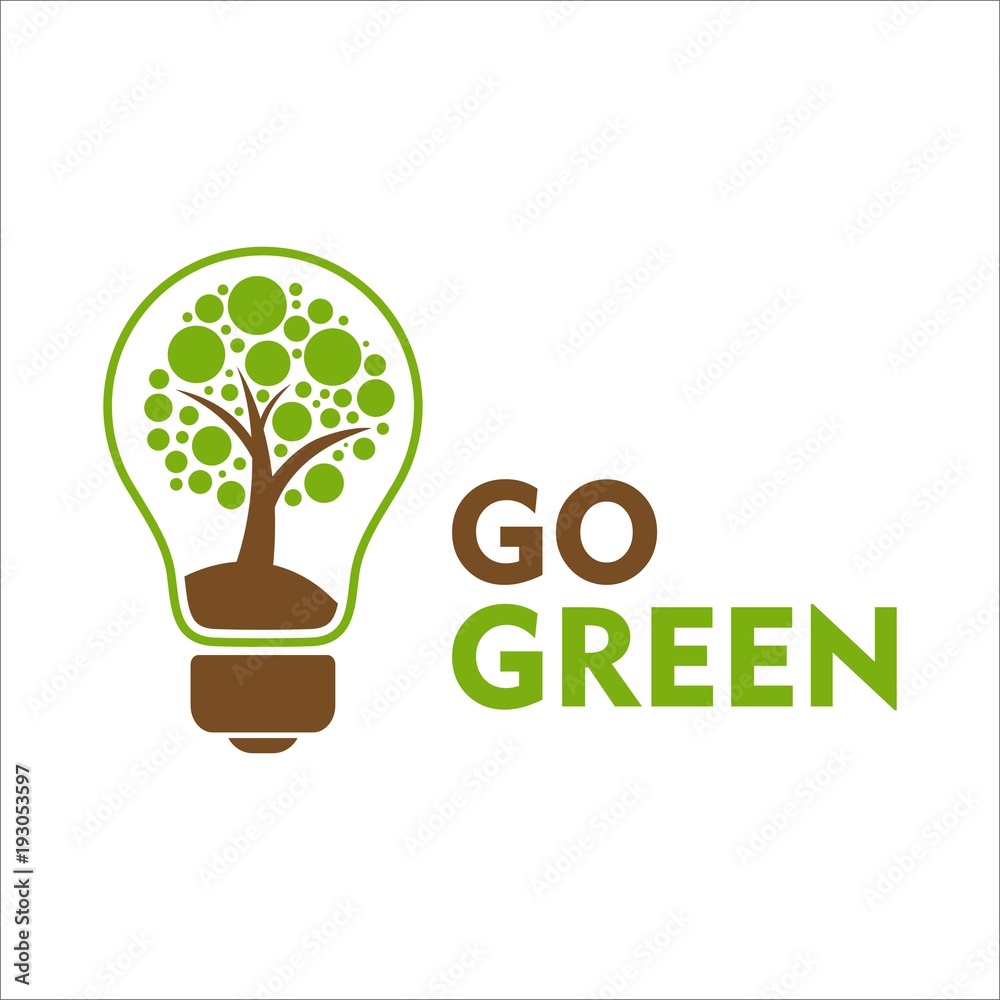 Go green poster template