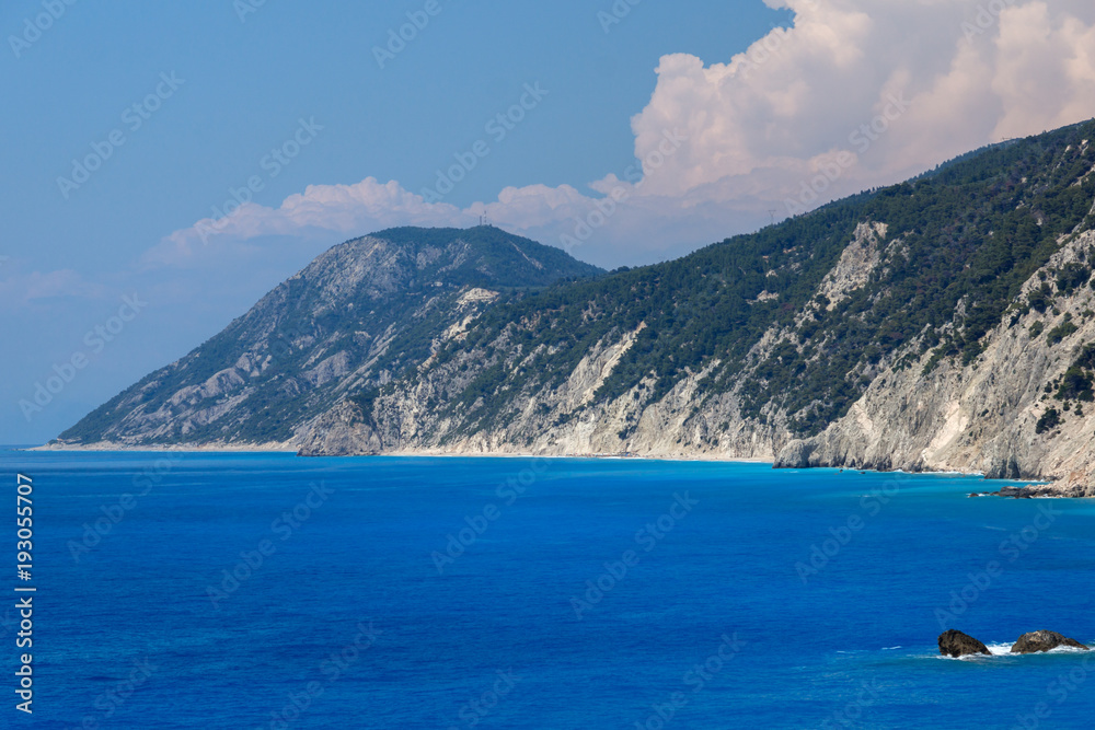 Fototapeta Rocks near Porto Katsiki Beach, Lefkada, Ionian Islands, Greece