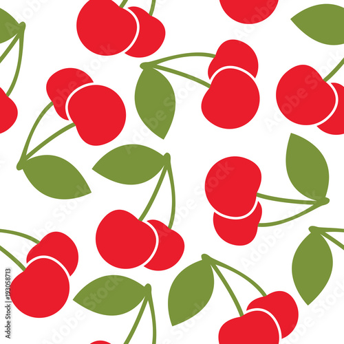Cherry pattern vector design
