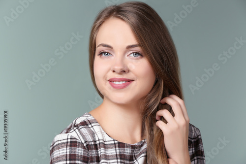 Portrait of beautiful smili...