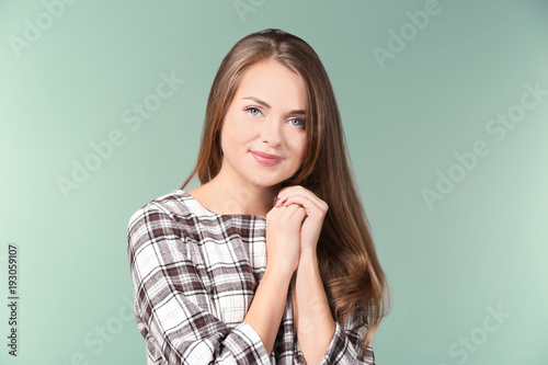 Portrait of beautiful smili...