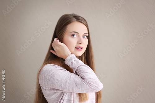 Portrait of beautiful young...