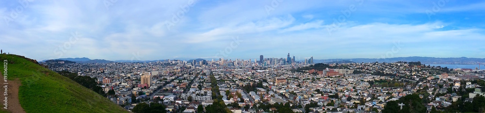 PANO View of  San Francisco from Bernal Heights