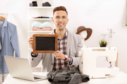 Portrait of young man with ...