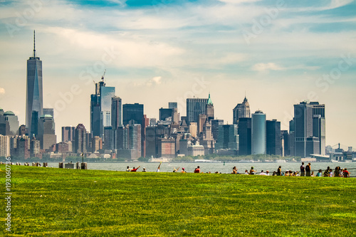 NYC Skyline as seen from liberty park