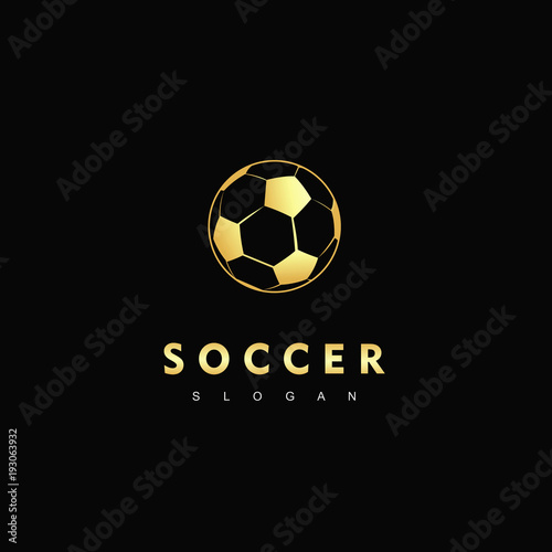 Gold Soccer Logo Team
