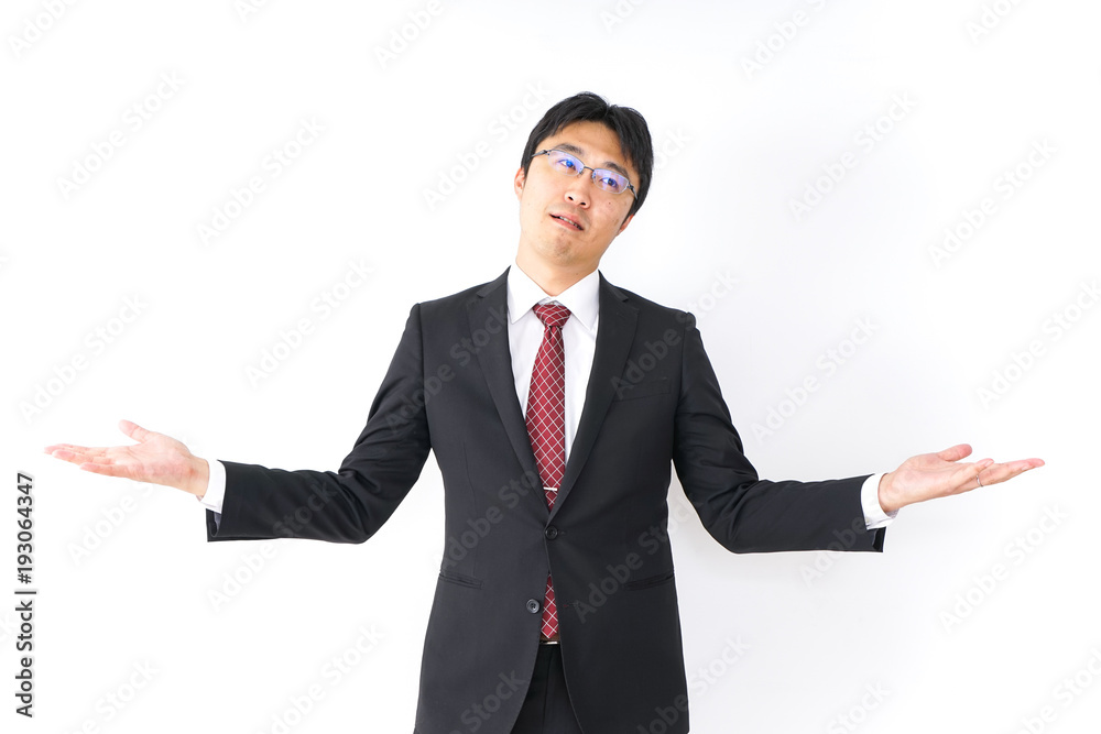 疑問・理解不能・ビジネスマン 疑問・理解不能・ビジネスマン