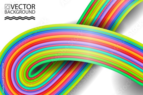 Abstract digital rainbow style geometric trendy background. With place for your message. Business or tech presentation, cover template