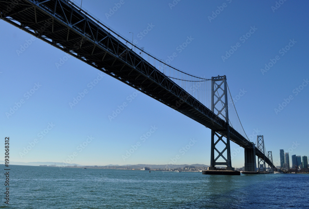 Below Oakland Bay Bridge