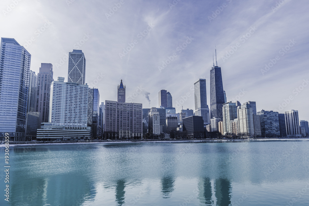 Fototapeta premium Winter in Chicago