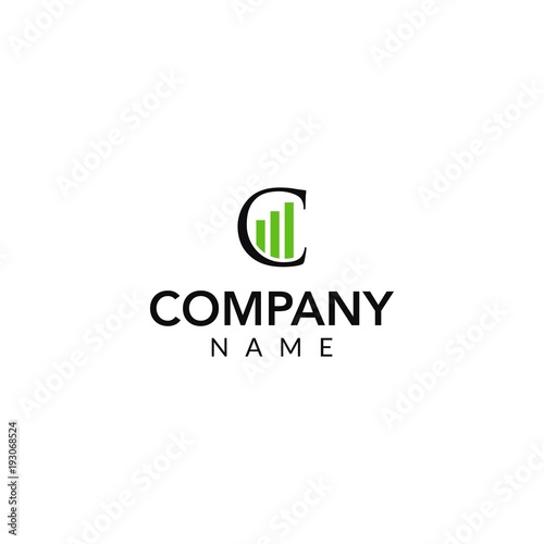 financial vector logo icon illustration
