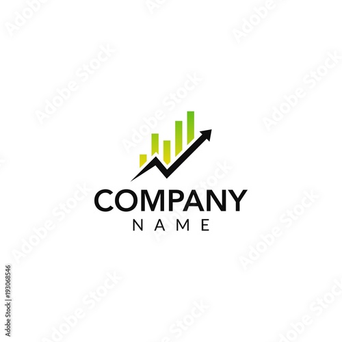 financial vector logo icon illustration
