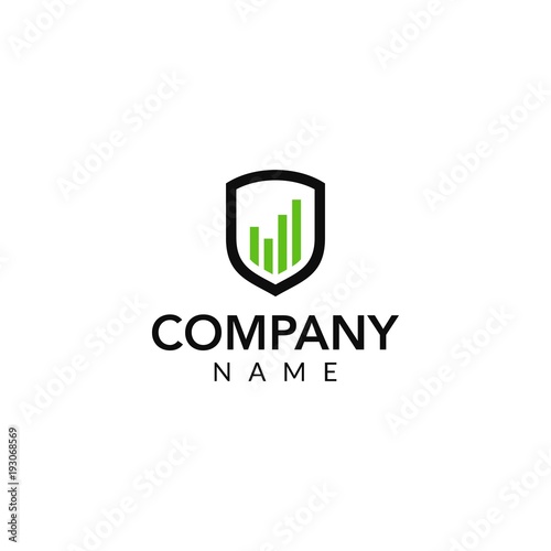 financial vector logo icon illustration
