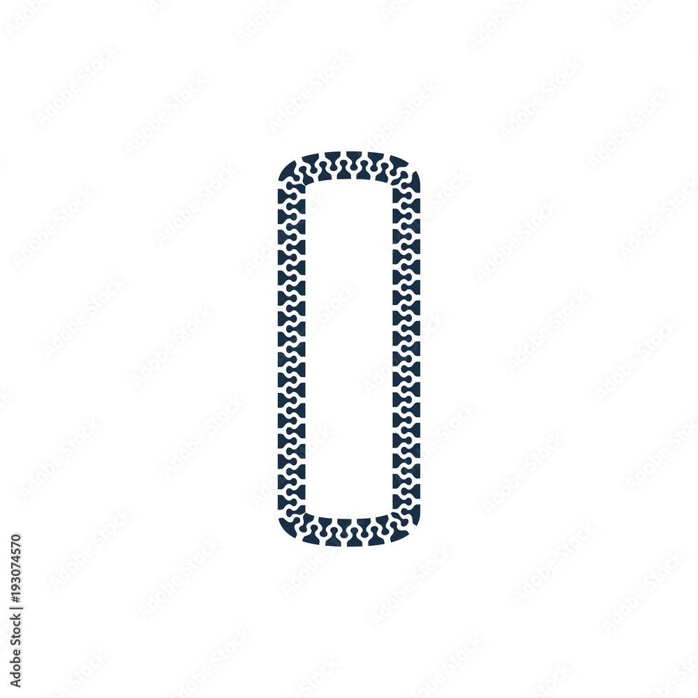 I Zip Letter Logo Icon DesigN