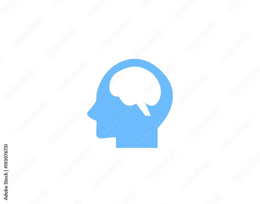 Human Brain symbol, inside human brain symbol