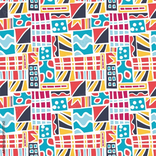 seamless pattern colorful abstract square background