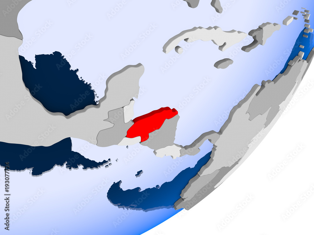 Fototapeta premium Map of Honduras
