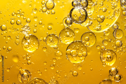 golden yellow bubble oil