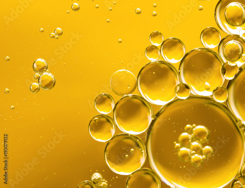 golden yellow bubble oil