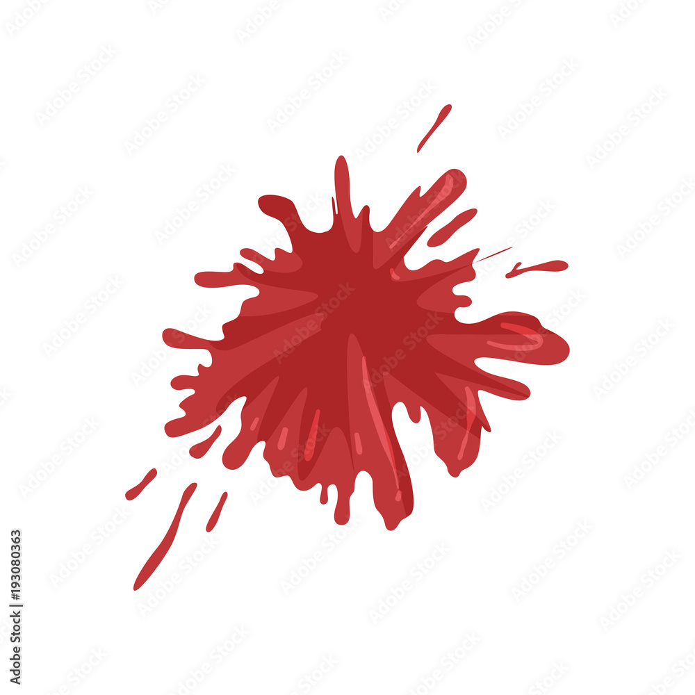 Blood splatter and drops, splash of red ink vector Illustration on a white background Blood splatter and drops, splash of red ink vector Illustration on a white background