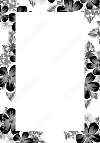 Frame of monochrome colors. For design postcards, greeting, invitation for a birthday, Valentine's day, wedding, party, holiday, celebration. For the decoration.