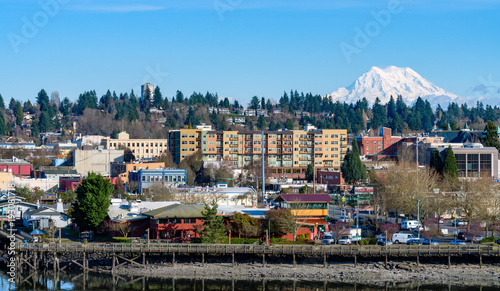 Mount Rainier Overlooks Olympia, Washington