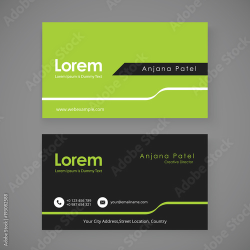 Business Card Template. creative business card
