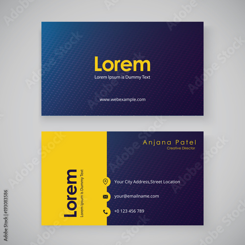 Business Card Template. creative business card