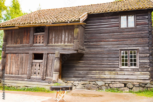 Traditional old house in Oslo photo