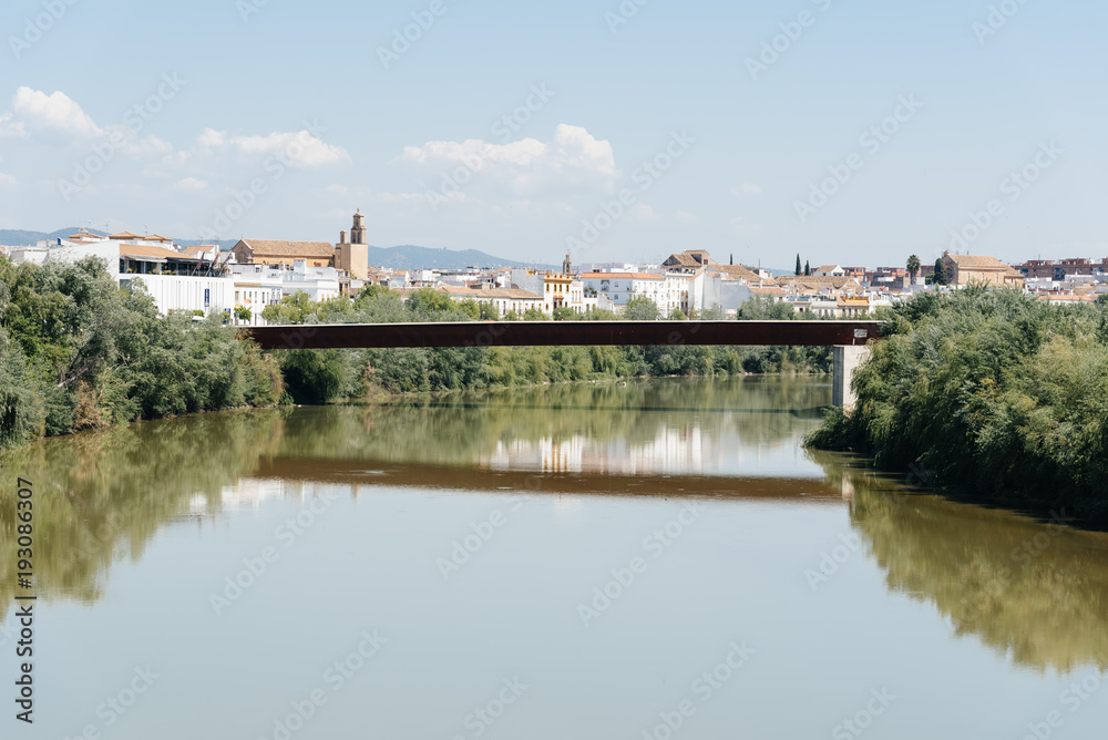 Bridge of Miraflores over Guadalquivir river in the city of Cord