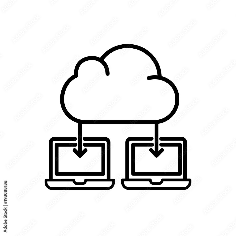 Laptops vector icon