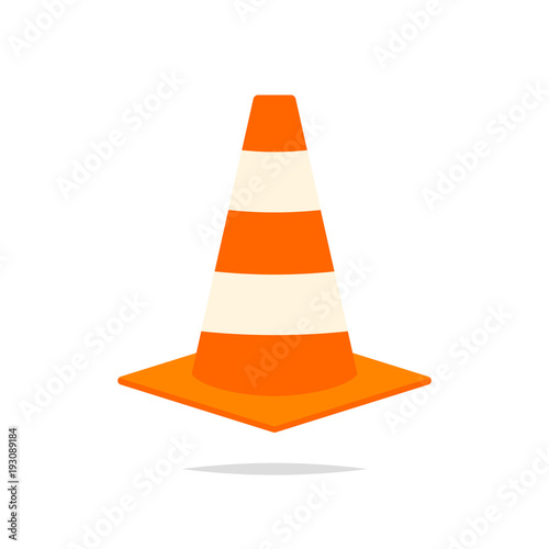 Traffic cone icon vector