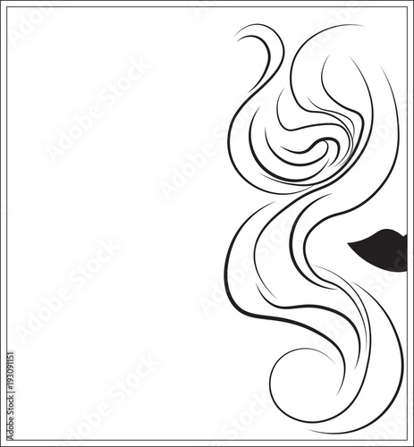 abstract ringlet of hair